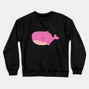 Pink Whale Viral Trending Kpop Design For Mental Health Crewneck Sweatshirt